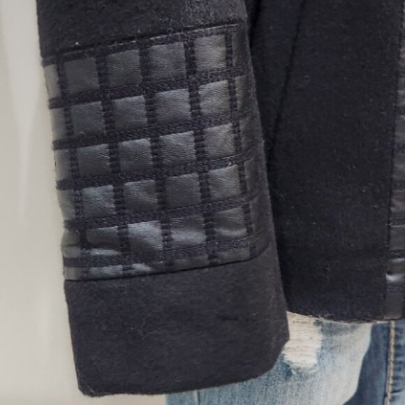 💥SHOWSTOPPER!💥VTG 100% Cashmere, Leather & Tipped Silver Fox Fur Coat in Black - Picture 10 of 14